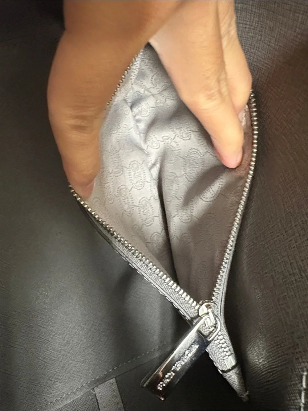 Michael Kors Grey Saffiano Leather Tote